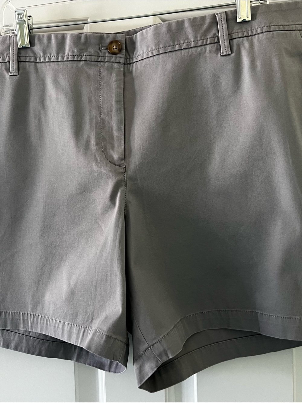 Talbots Gray Cotton Bermuda Shorts